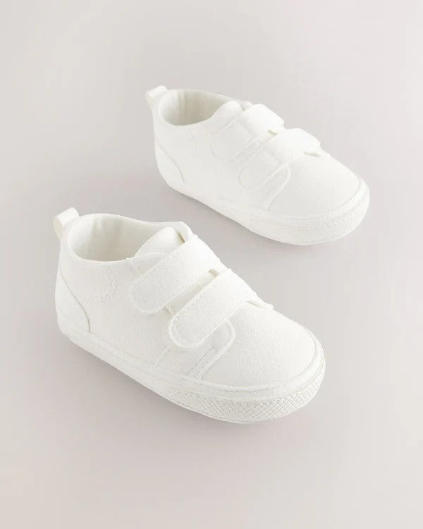 White Touch Fastening Trainers