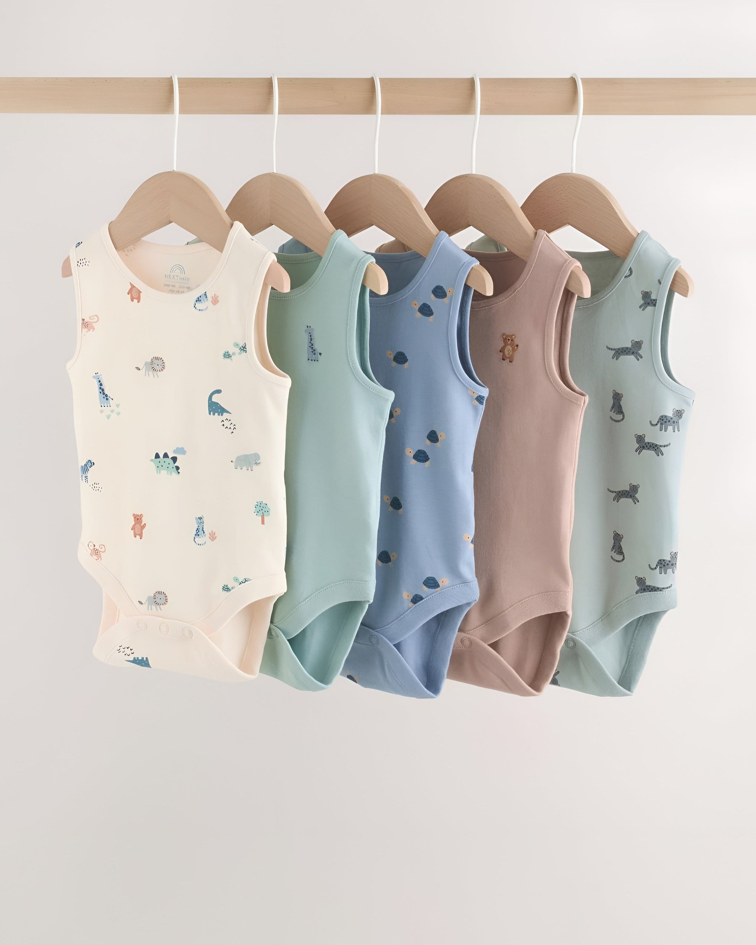 Baby Sleeveless Bodysuit – Pack of 5