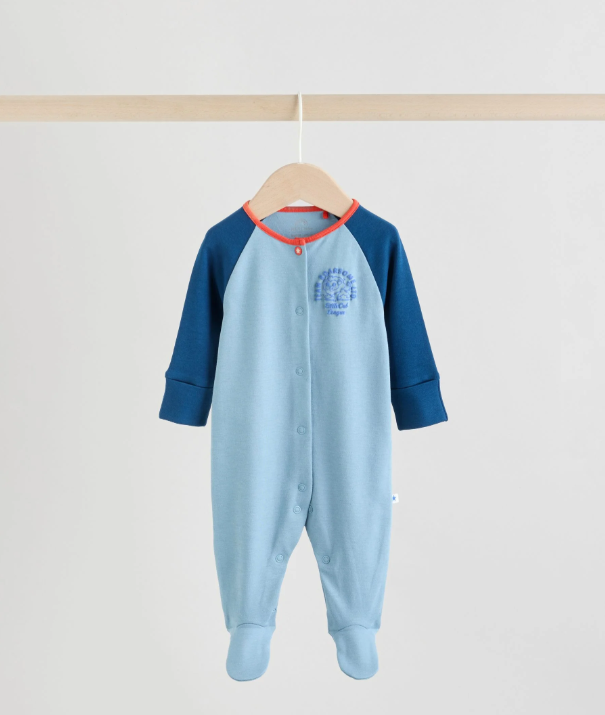 Multi Varsity Baby Sleepsuits