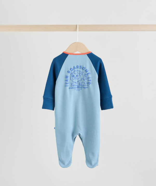 Multi Varsity Baby Sleepsuits