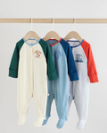 Multi Varsity Baby Sleepsuits