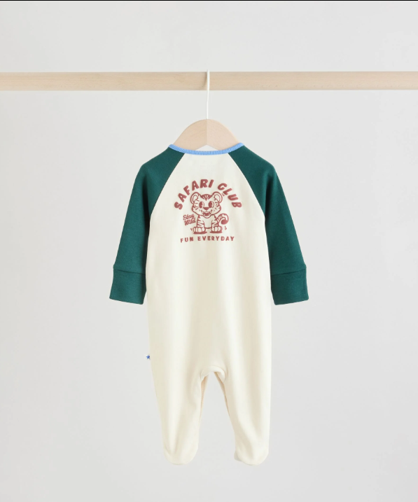 Multi Varsity Baby Sleepsuits