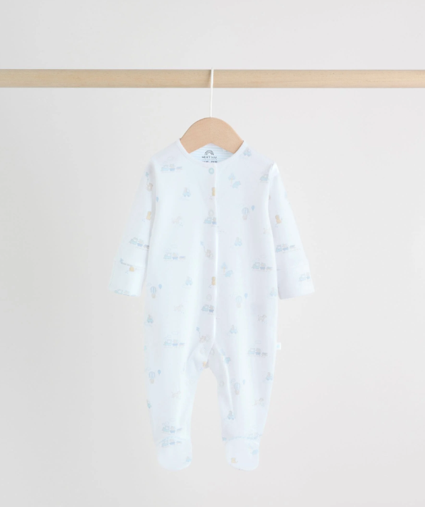 Sky Blue Sleepsuits 3 Pack