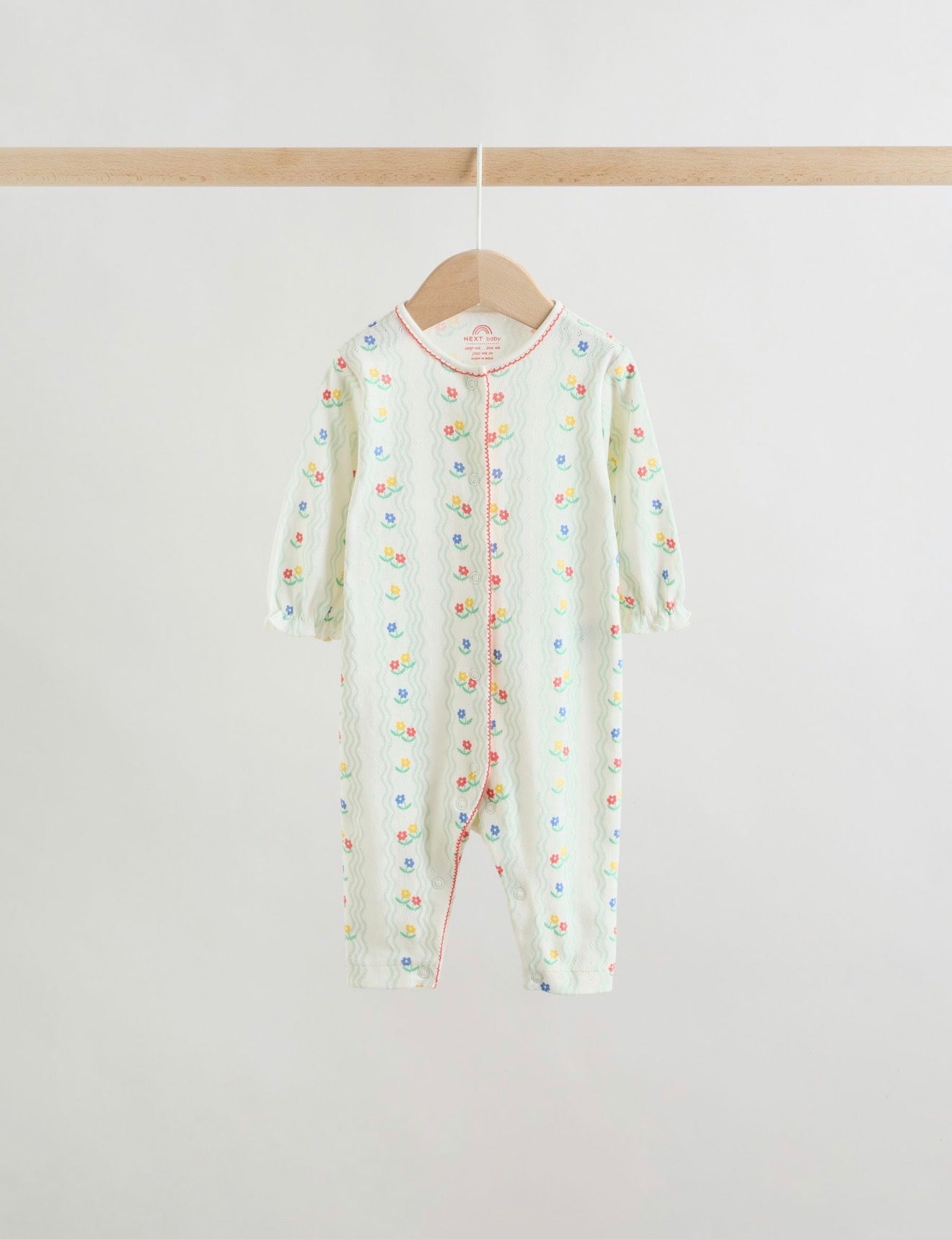 Red / White / Navy Baby Sleepsuits 3 Pack (0mths-3yrs)
