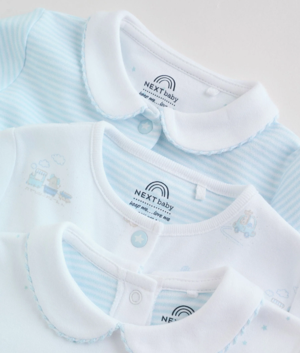 Sky Blue Sleepsuits 3 Pack