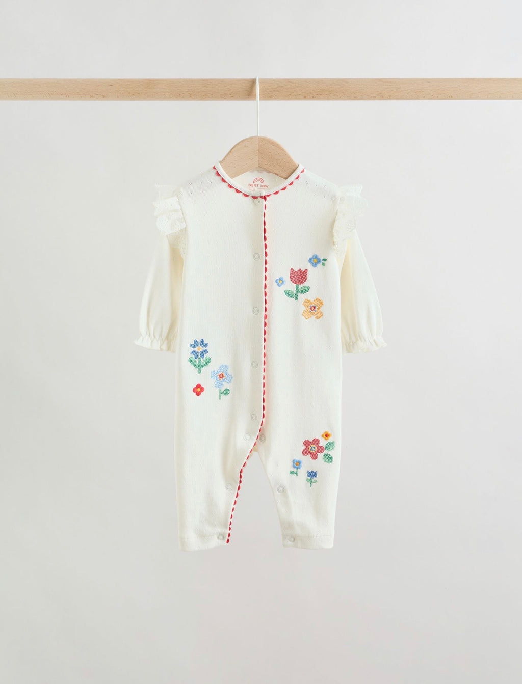 Red / White / Navy Baby Sleepsuits 3 Pack (0mths-3yrs)