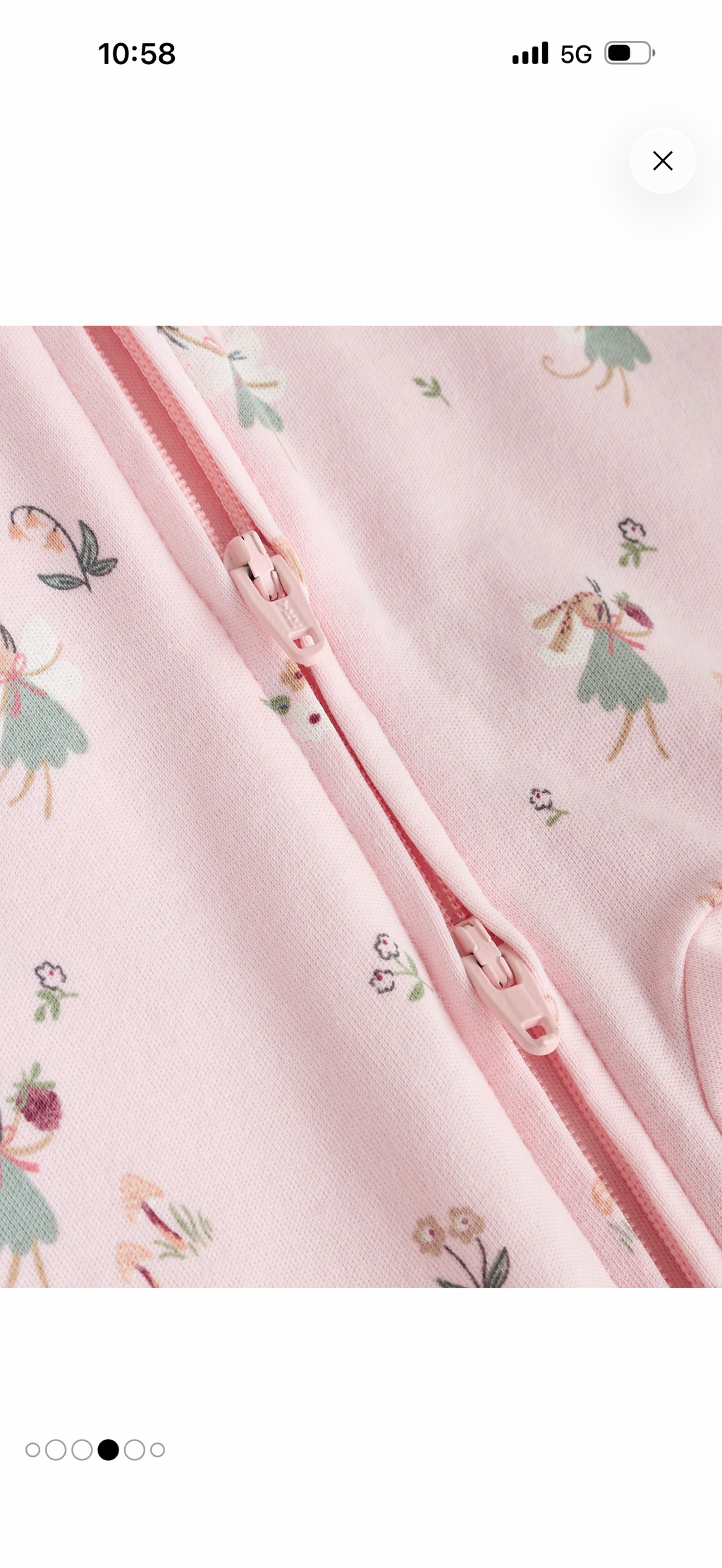 Pink powder 3 sleepsuits for baby girl