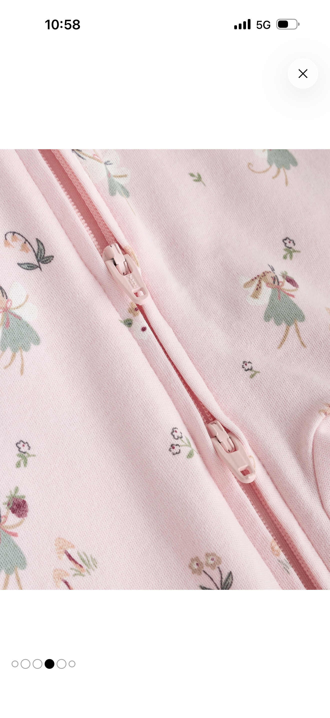 Pink powder 3 sleepsuits for baby girl