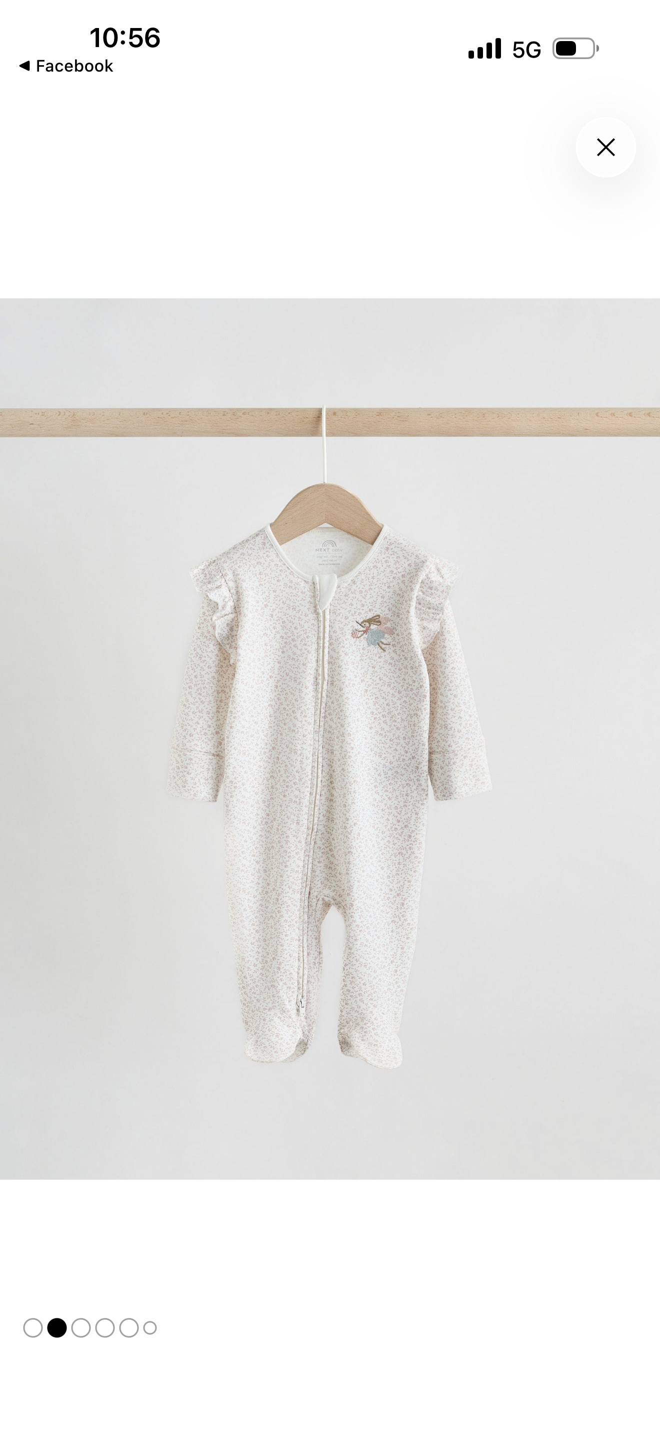 Pink powder 3 sleepsuits for baby girl