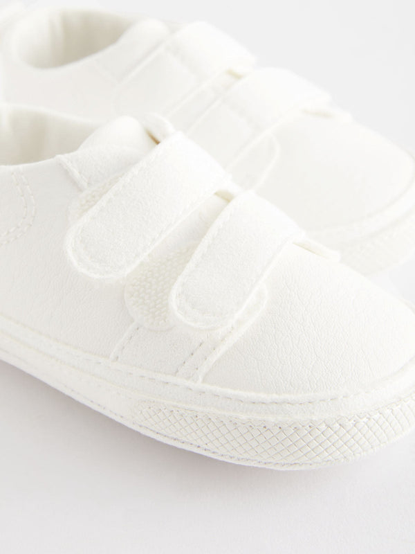 White Touch Fastening Trainers